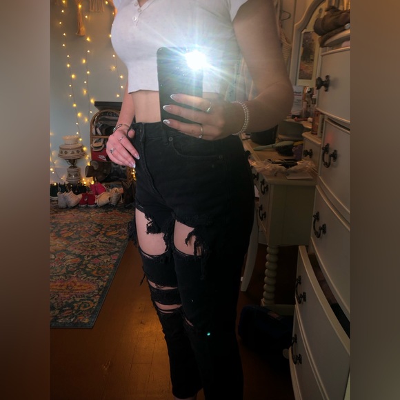 AMERICAN EAGLE 🖤 black jeans - Picture 5 of 8